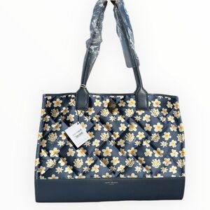 Kurt Geiger Blue Floral Tote Bag.  NWT.